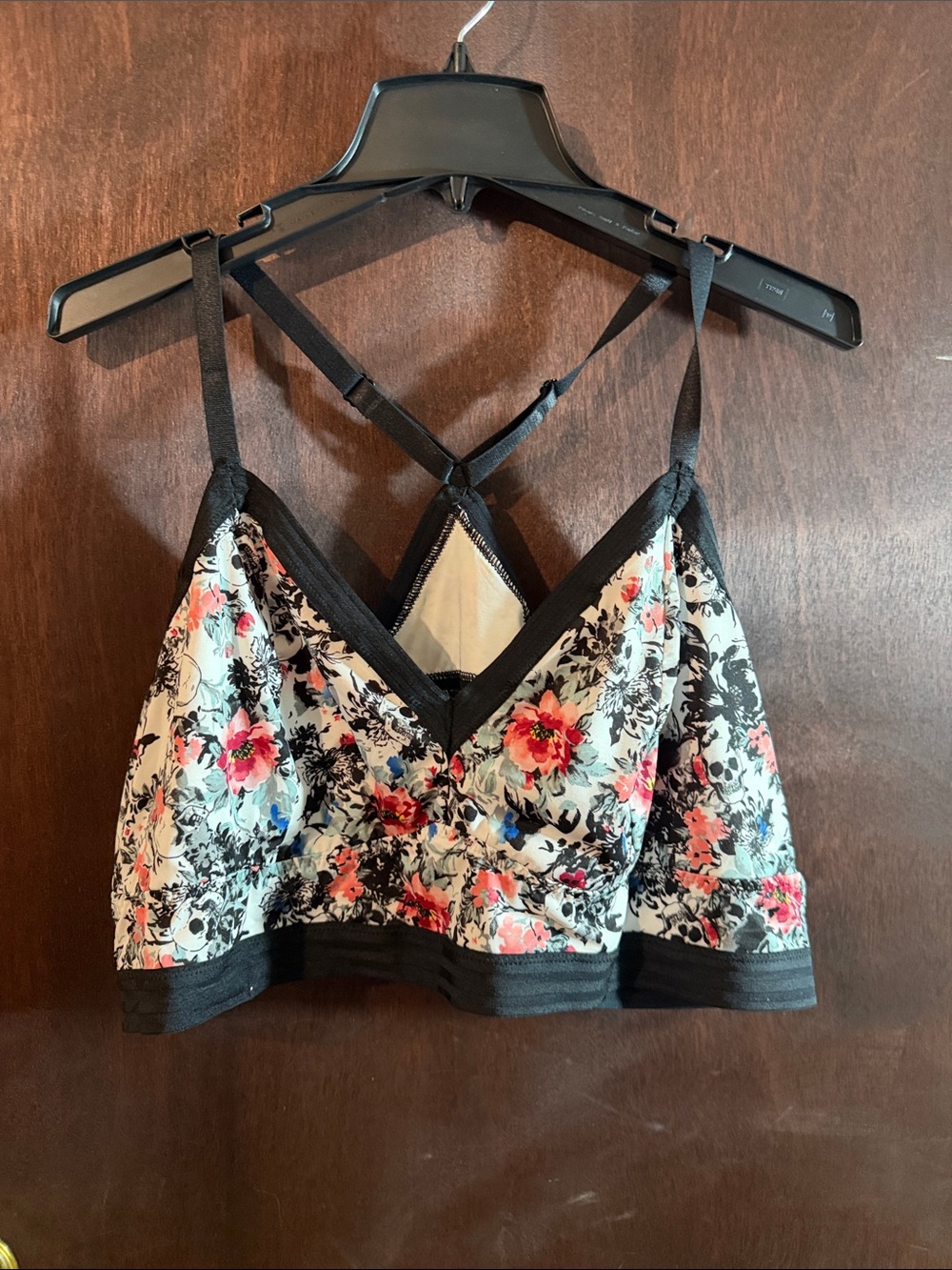 Torrid RACERBACK BRALETTE - CAREFREE FLORAL SHINE WHITE - 4X